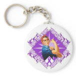 Crohn's Disease Fight Rosie The Riveter Key Chains