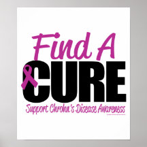 Crohn's Disease Find A Cure Poster