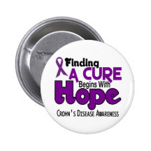Crohn's Disease HOPE 5 Buttons