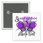 Crohn's Disease I Fight Like a Girl With Gloves buttons