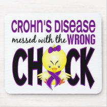 Crohn's Disease Messed With The Wrong Chick Mouse Pads