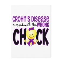 Crohn's Disease Messed With The Wrong Chick Postcards