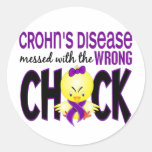 Crohn's Disease Messed With The Wrong Chick Sticker