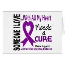 Crohns Disease Needs A Cure 3 Greeting Cards