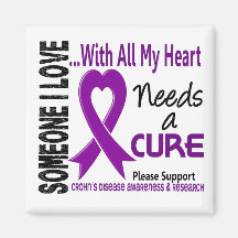 Crohns Disease Needs A Cure 3 Refrigerator Magnet