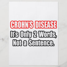 Crohn's Disease...Not a Sentence Flyer Design