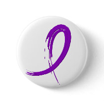 Crohn's Disease Purple Ribbon A4 Buttons