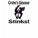 Crohns Disease Purple Stinks Skunk Awareness Desig t-shirts