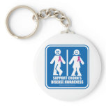 Crohn's Disease Restroom Sign Keychains