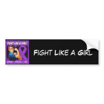 Crohn's Disease Rosie Riveter Fight Like A Girl Bumper Stickers