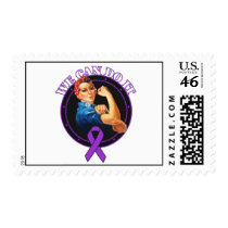 Crohn's Disease - Rosie The Riveter - We Can Do It Postage Stamps