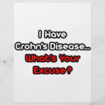 Crohn's Disease...What's Your Excuse? Personalized Flyer