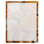 Croissants and platina bread with seafood salad an personalized letterhead