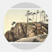 Cromford, the Black Rocks, Derbyshire, England cla Round Sticker