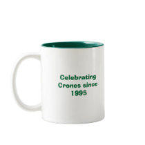 Crone mug, green