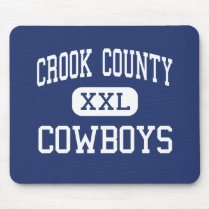 Crook County - Cowboys - High - Prineville Oregon mousepads