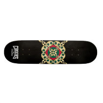 Crooks & Castles Bulls Eye Link (Black) skateboards