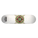 Crooks & Castles Bulls Eye Link (White) Skateboard