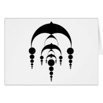 Crop circle 6 (light) greeting card