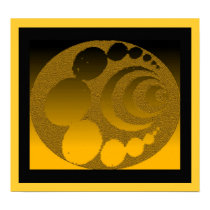 Crop Circle Aw-Aw Gold posters