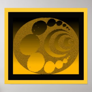 Crop Circle Aw-Aw Gold print
