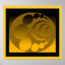 Crop Circle Aw-Aw Gold posters
