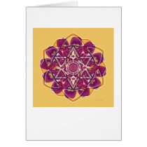 Crop Circle Mandala 4 Card by New_World_Creations Crop Circle Mandala 4 Card