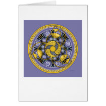 Crop Circle Mandala 5 Card by New_World_Creations Crop Circle Mandala 5 Card