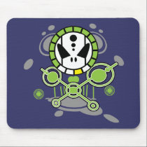 Crop Circle Skull mousepads