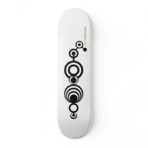 Crop Circles (black & white) skateboards