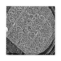 Crop Circles L-OC Black & White Magnet by 3DMOONMAN Crop Circles L-OC Black & White Magnet