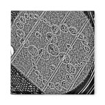 Crop Circles L-OC Black & White Magnet