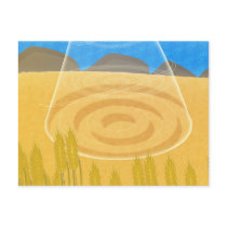 Crop Circles UFO postcards