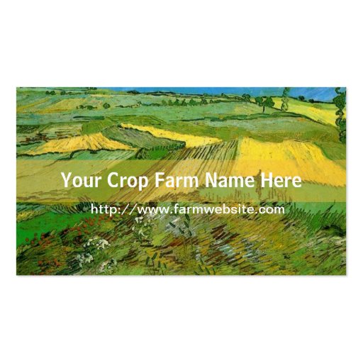 Crop farm business card (front side)