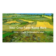 Crop farm business card business cards