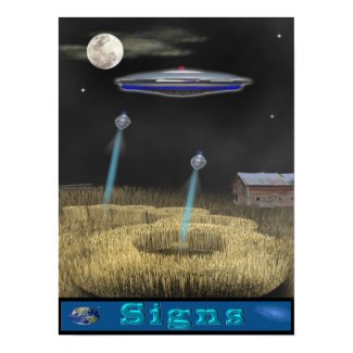cropcircle ufo poster print