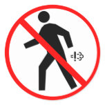 Cropdusting Prohibited Stickers