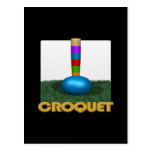 Croquet 2 post card