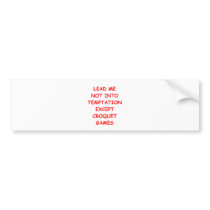 croquet bumper sticker