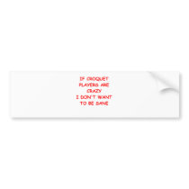 croquet bumper stickers