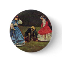 Croquet By Homer Winslow (Best Quality) Buttons