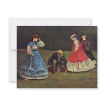 Croquet By Homer Winslow (Best Quality) Announcements