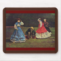 Croquet By Homer Winslow (Best Quality) Mouse Pad