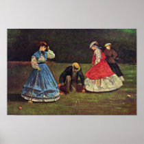 Croquet By Homer Winslow (Best Quality) Print