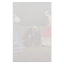 Croquet By Homer Winslow (Best Quality) Stationery Paper