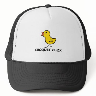 Croquet Chick Hat by chicktshirts8