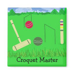 Croquet Master Refrigerator Magnets