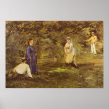 Croquet Party by Edouard Manet Poster
