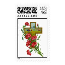 Cross1(Vintage Art) Postage Stamps