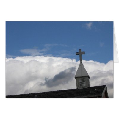 cross and clouds card by DonnaGrayson